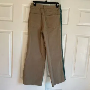 BDG urban outfitters size 27 or 4 high and wide tan green grunge jeans thumbnail 3