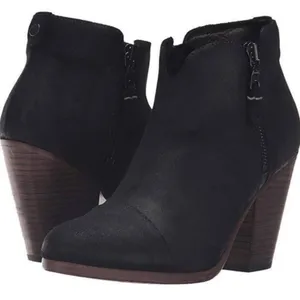 RAG + BONE Margot Black Waxed Suede Boots Size 9.5 thumbnail 2