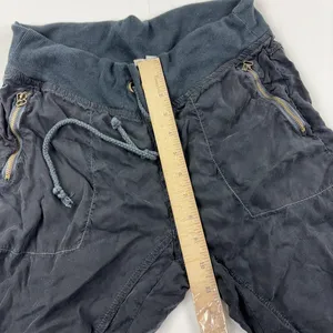 XCVI Pants Womens S Black Jogger Elastic Waist Zip Pockets Cuffed Stretch Twill thumbnail 4