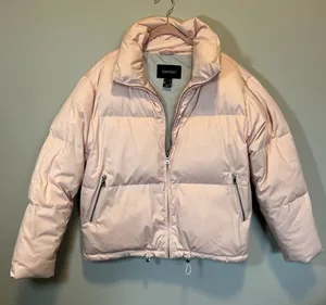 Karen Kane Women’s‎ Pale Pink Puffer Coat Small thumbnail 1