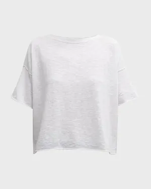 Boutique NWT Charlotte Avery White Short Sleeve Oversized Tshirt thumbnail 6