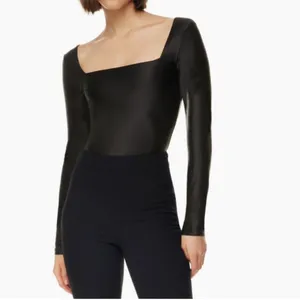 Babaton Satinette Squareneck Longsleeve Bodysuit Medium thumbnail 4