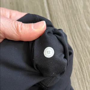 Lululemon Ebb to Street Green Ribbed Crop Top with Black Leggings bundle thumbnail 5