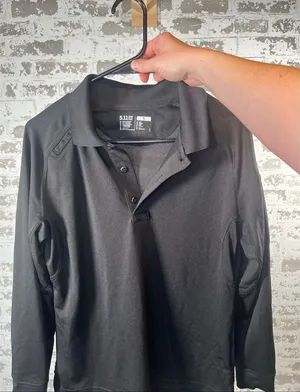 5.11 | women black long sleeve polo shirt thumbnail 1