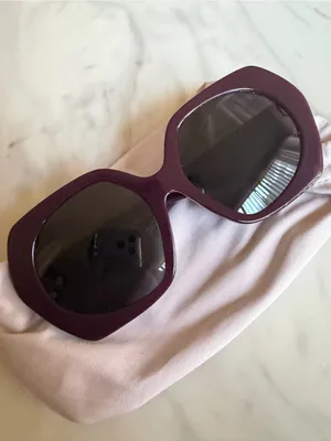 Tory Burch TY7195U Oversized Deep Purple Square Sunglasses 55-18-140 thumbnail 10