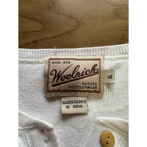 Woolrich Handframed Women Short Sleeve Cotton Shirt Buttons‎ Size XL Vintage thumbnail 3