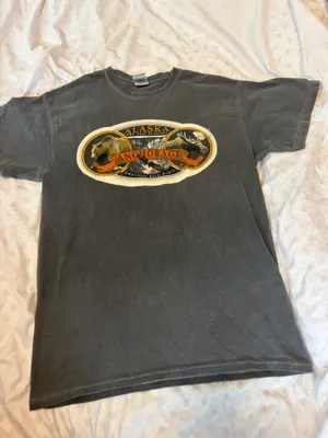 Alaska anchorage Tshirt Gray Size M thumbnail 3