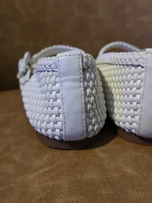 Zara White Woven Mary Jane Flats for women thumbnail 8