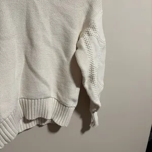 Everlane The Texture Cotton Cable Sweater in Bone - Size XS thumbnail 5