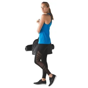 Lululemon Wild And Free Tank Top Bright Shocking Blue Mesh Back‎ Size 6 thumbnail 3