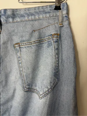 Rag & bone Miramar liquid faux denim midi skirt. 28 thumbnail 6