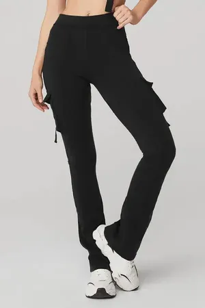 Alo High Waist Catch The Vibe Flare Cargo Legging thumbnail 7