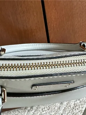 Kate Spade Grove Street Carli Gray Dome Leather Satchel with Crossbody Strap thumbnail 8