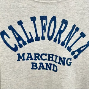 Gray California Marching Band Off the Shoulder T-Shirt thumbnail 4