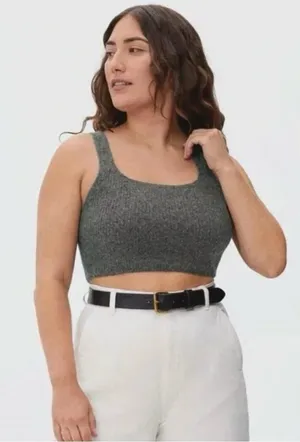 NWT Everlane Wool Cropped Tank Top | Size: L thumbnail 1