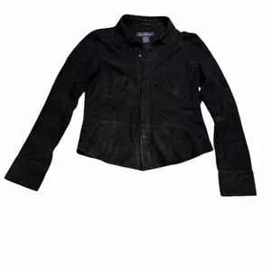 🖤 Earl Jean Vintage Black Genuine Leather Jacket Shirt‎ M✨ thumbnail 2