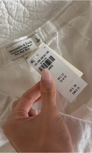 Abercrombie & Fitch white linen skirt thumbnail 5