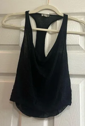 Free People So You Sweater Cami Black thumbnail 6