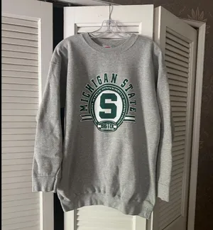 campus designs MSU grey crewneck Gray Size M thumbnail 1