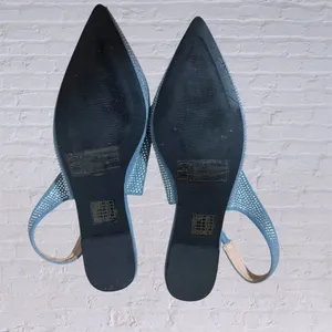 NWOT Stylish Blue Slingback Flats Size 8.5 thumbnail 3