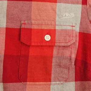Harley-Davidson Red Plaid Flannel Eagle Graphic Button Down Shirt XL Unisex thumbnail 6