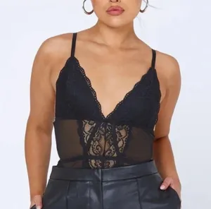 Princess Polly jaiden black lace mesh bodysuit thumbnail 3
