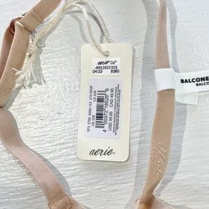 Aerie New SMOOTHEZ Mesh Unlined Underwire Balconette Bra Sands Size 32B thumbnail 11