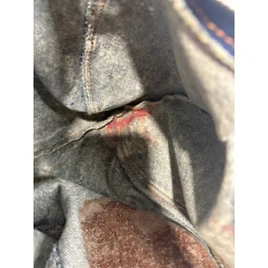 Vintage Y2K 90s Acid Wash Denim Hobo Bag Shane's Logo Retro Slouchy‎ Shoulder thumbnail 10
