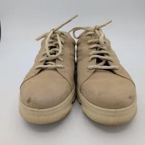 ECCO Flexzone Beige Leather Walking Sneakers Womens EU 38 US 7-7.5 Lace Up‎ Tan thumbnail 3