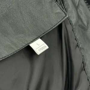 Men Faux Leather Bomber Jacket Quilted Coat Puffer Jacket Padded Jacket Winter Lined thumbnail 8