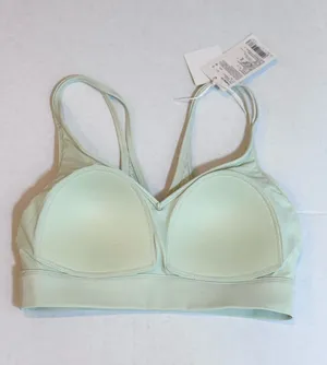 Yvette Anywhere Sports Bra S NWT Mint Green Padded Mesh Back Yoga Pilates Soft thumbnail 1