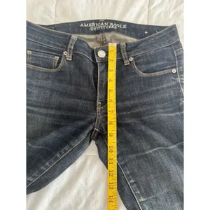 American Eagle Jeans Skinny Super Stretch Blue Women's 8 Regular Dark Wash thumbnail 3
