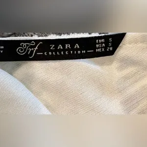 ZARA white lace three-quarter length sleeve dress small thumbnail 4