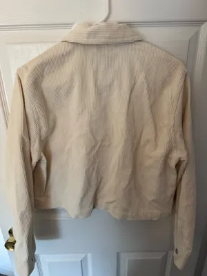 TJ Maxx White Corduroy Jacket thumbnail 3
