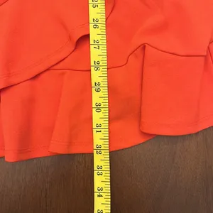 Lulus Great Things‎ Ruffled Bodycon Coral Red Dress Size XL thumbnail 8