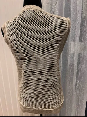 Vintage sweater vest made in Hong Kong size L thumbnail 2