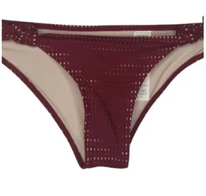 Abercrombie & Fitch Maroon Bikini Bottom Sz XS Summer Beach thumbnail 1