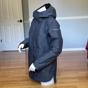 Columbia Women’s Hooded Insulated Winter Parka Jacket Gray Size S Like New thumbnail 3