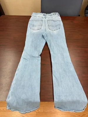 American Eagle Next Level Stretch Curvy Super High-Rise Flare Jeans Size 4 thumbnail 3