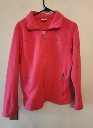 Columbia Women's Size medium Pink Fleece Jacket thumbnail 1