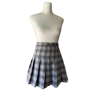 Aeropostale Gray & Blue Plaid Pleated Mini Skirt thumbnail 7