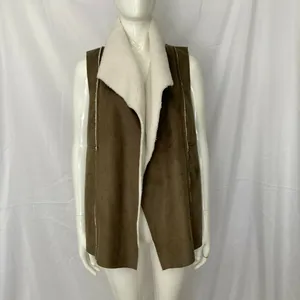 Susina NWT Open Front Vest Faux Shearling &‎ Suede Small thumbnail 7
