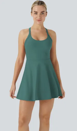 Halara SoftlyZero™Airy Backless Twisted Cool Touch Dance Active Dress-Easy peezy thumbnail 1