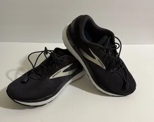 Brooks Women’s Athletic Running Shoes - Black with Silver Trim thumbnail 1
