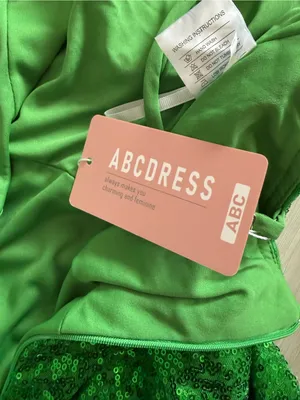ABCDress Sequin Spaghetti Strap Mini Dress Green Size 8 NWT thumbnail 7