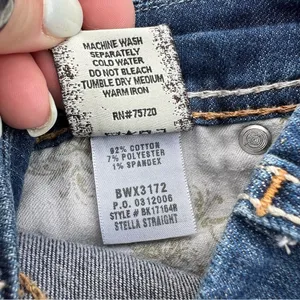 Buckle BKE Stella 27R Straight stretch Blue Denim Jeans bK17164R thumbnail 6