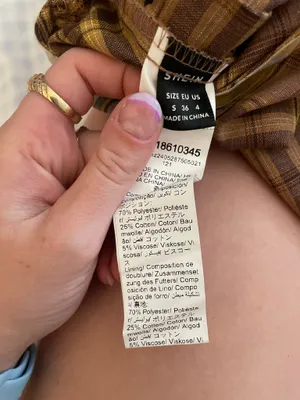 Shein plaid overalls  thumbnail 4
