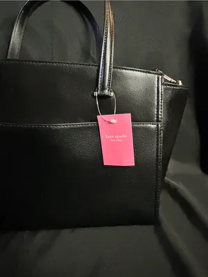 Kate Spade Geraldine Patterson Drive Black Leather Tote Shoulder Bag NWT thumbnail 7
