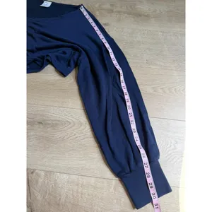EUC Aerie Offline long sleeve blue cinch front terrycloth sweatshirt Cropped XL thumbnail 7