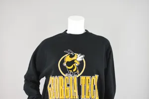 Vintage Georgia Tech Yellow Jackets Sweatshirt, Size Small - Medium thumbnail 2